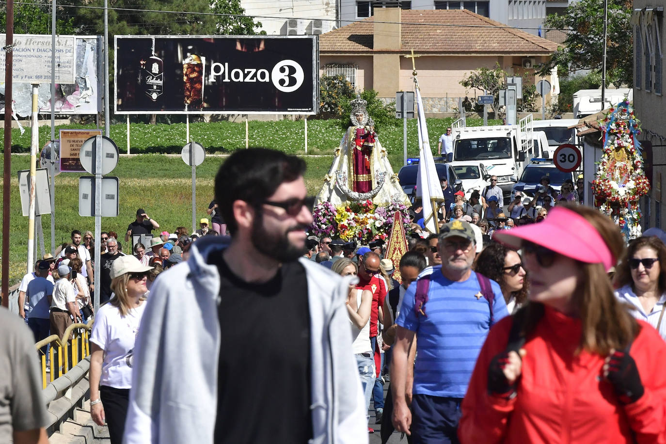 La subida de la Virgen de la Fuensanta a su santuario, en imágenes