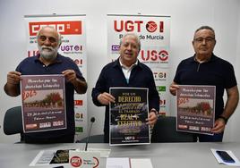 Reunión entre CC OO y UGT, este jueves.