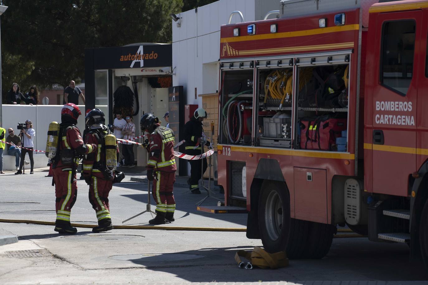 Simulacro de un accidente en Cartagena