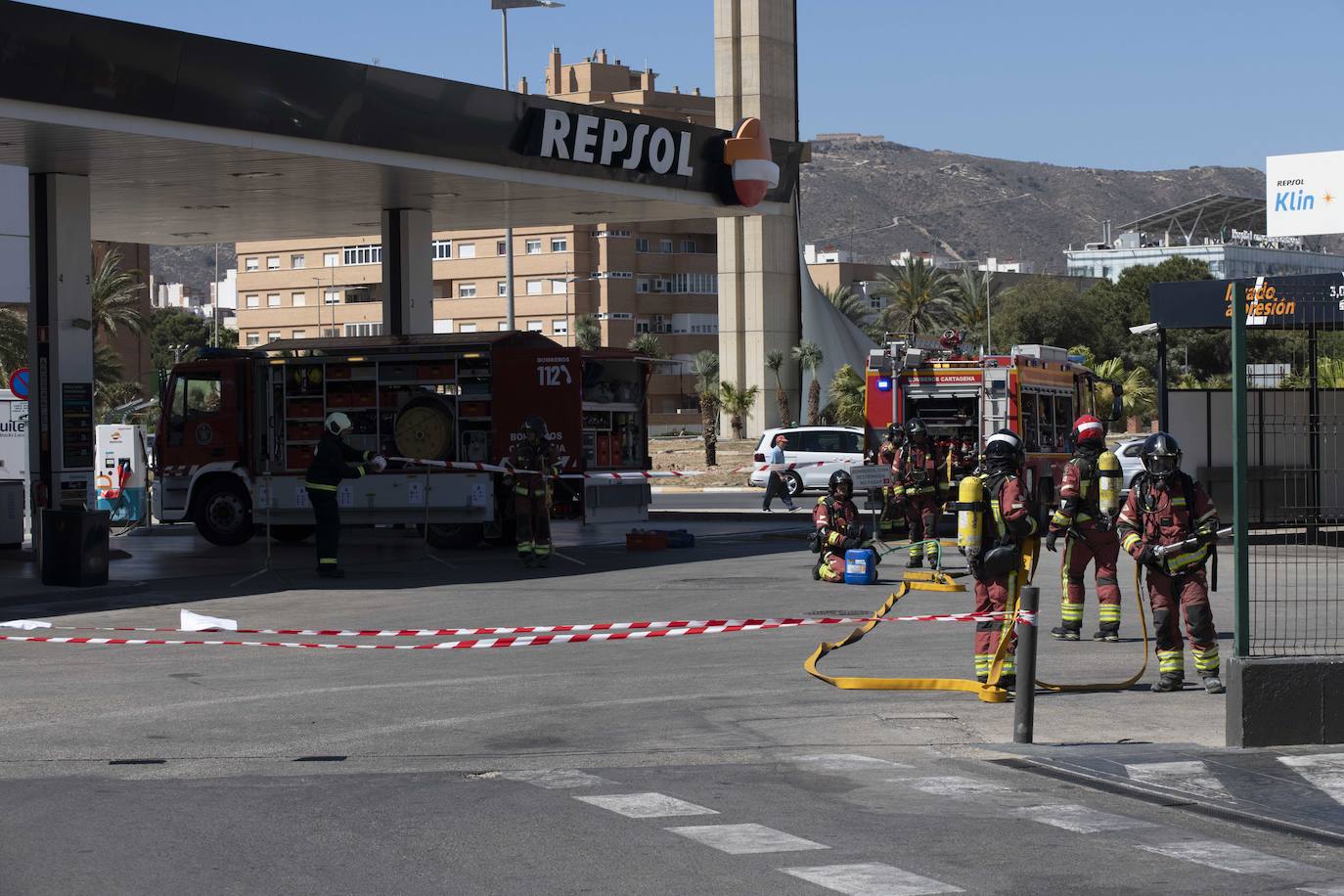 Simulacro de un accidente en Cartagena