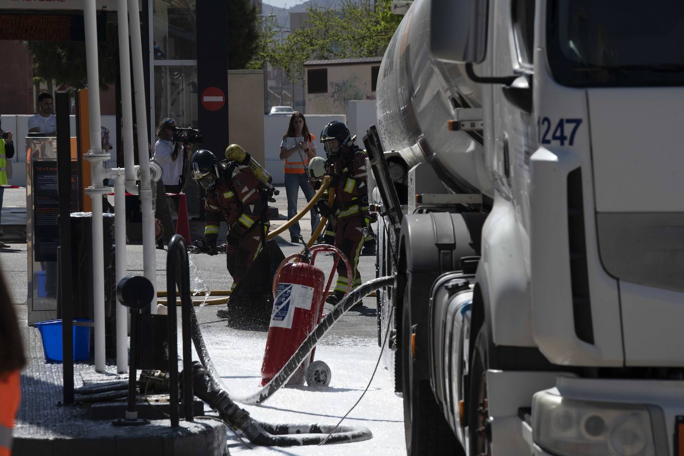 Simulacro de un accidente en Cartagena