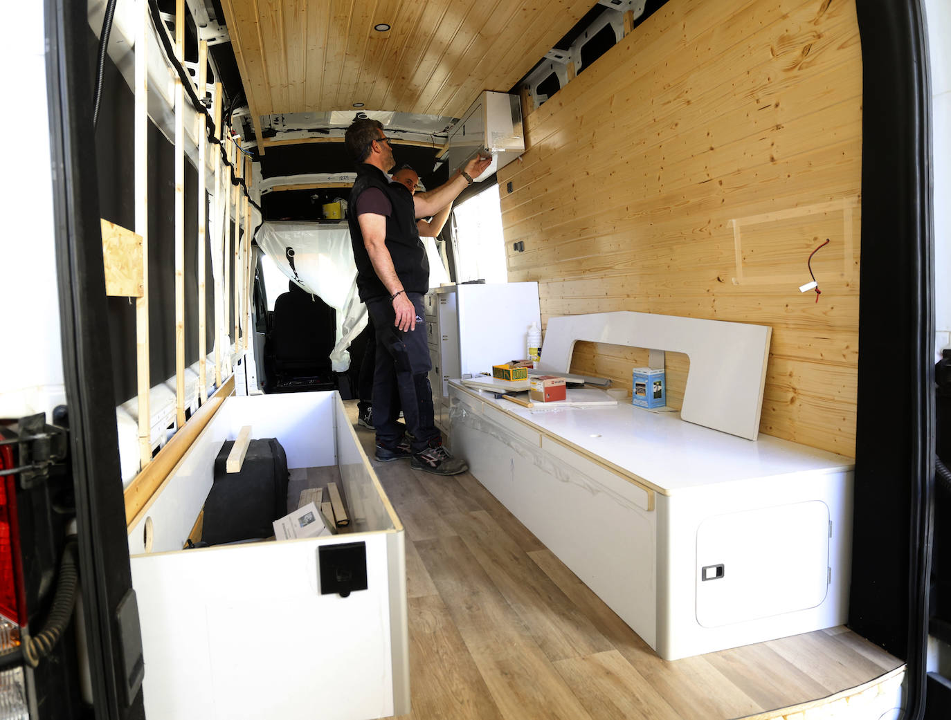 El interior de las campers, en imágenes