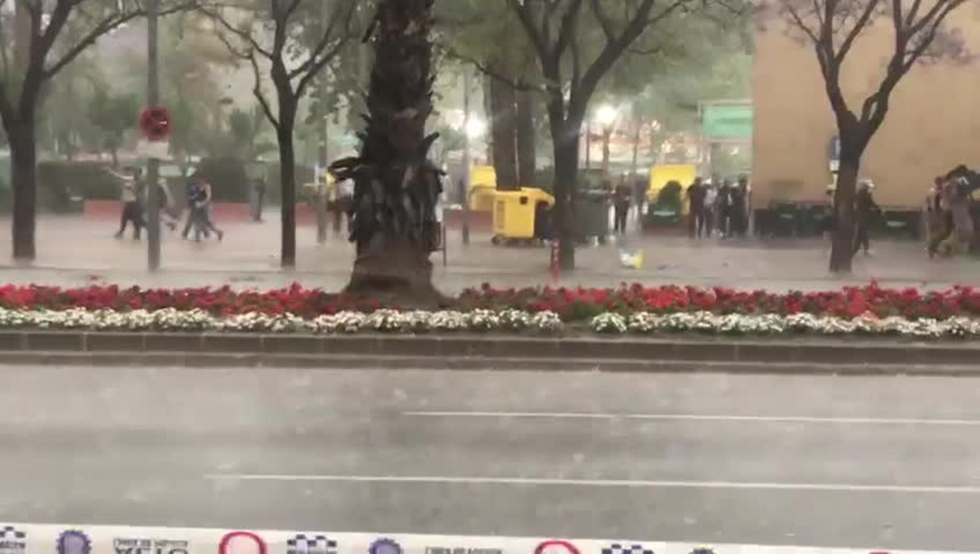 Una fuerte tormenta obliga a paralizar la celebración del Warm Up