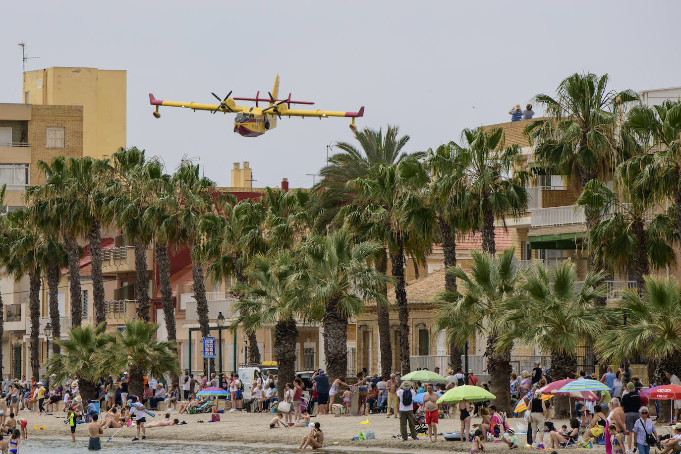 La exhibición de hidroaviones en Los Alcázares, en imágenes