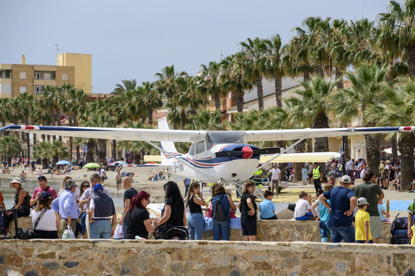 La exhibición de hidroaviones en Los Alcázares, en imágenes