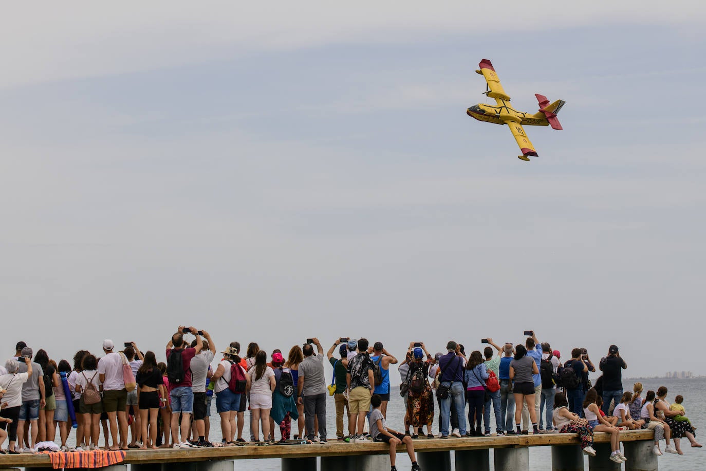 La exhibición de hidroaviones en Los Alcázares, en imágenes