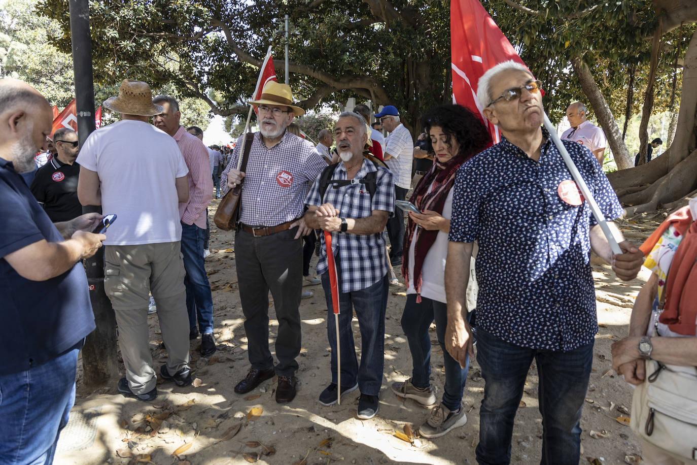 La manifestación del Primero de Mayo en Cartagena, en imágenes