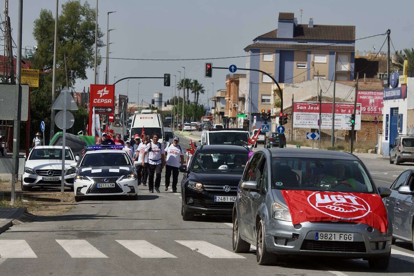 Marcha en Murcia por los derechos laborales