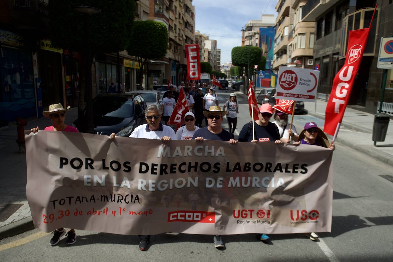 Marcha en Murcia por los derechos laborales