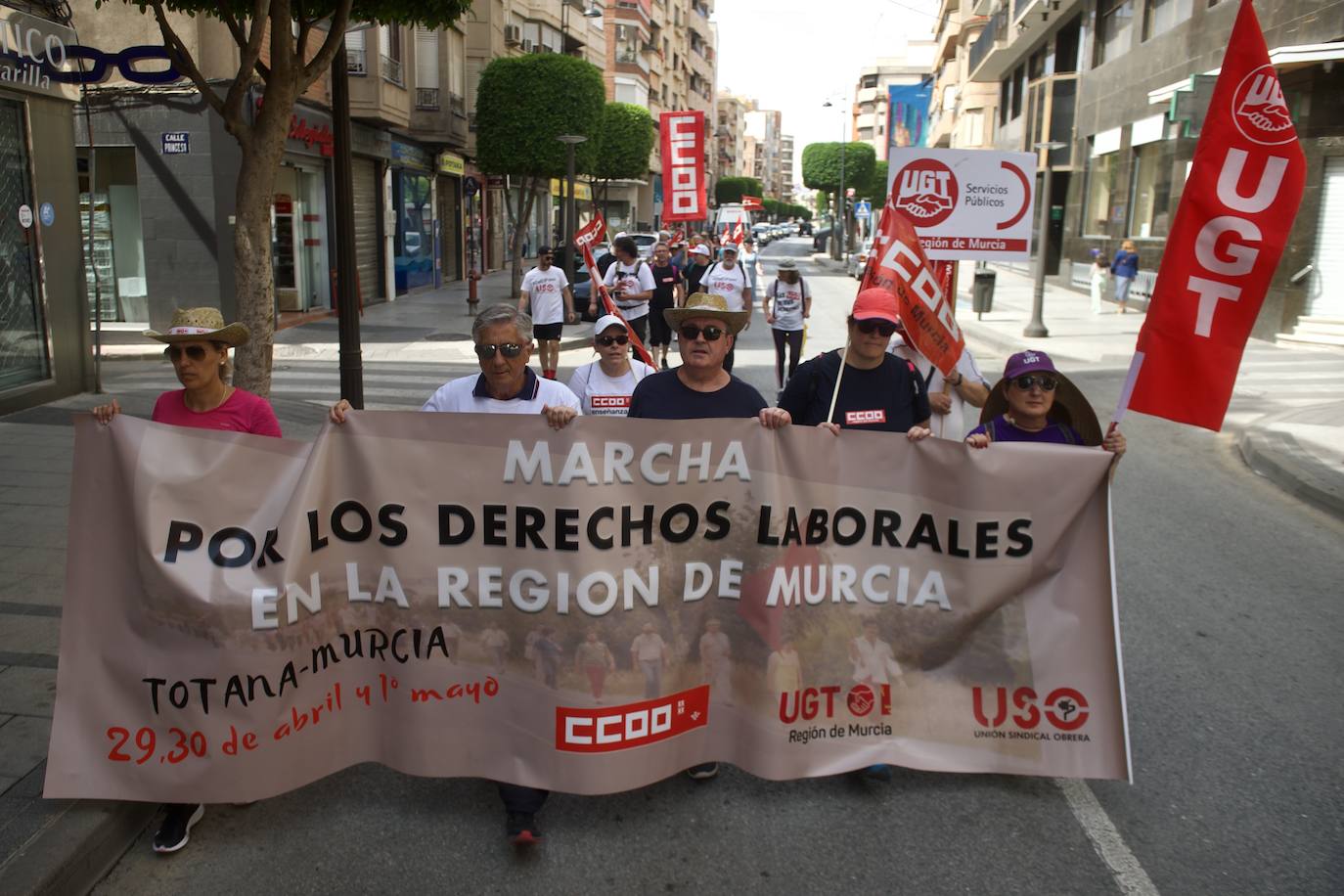 Marcha en Murcia por los derechos laborales