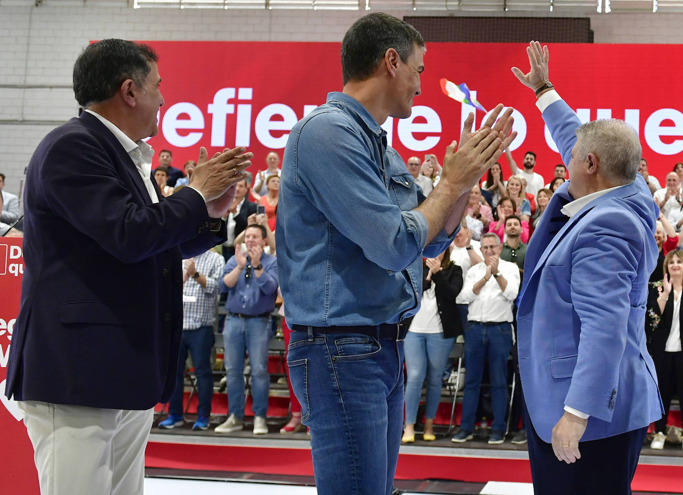 El acto de Pedro Sánchez en Murcia, en imágenes