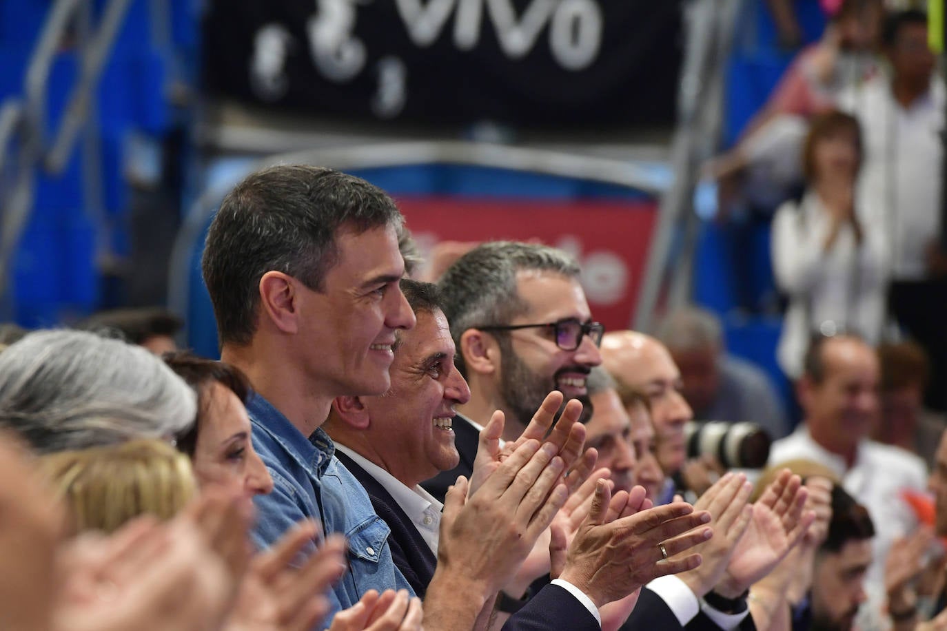 El acto de Pedro Sánchez en Murcia, en imágenes