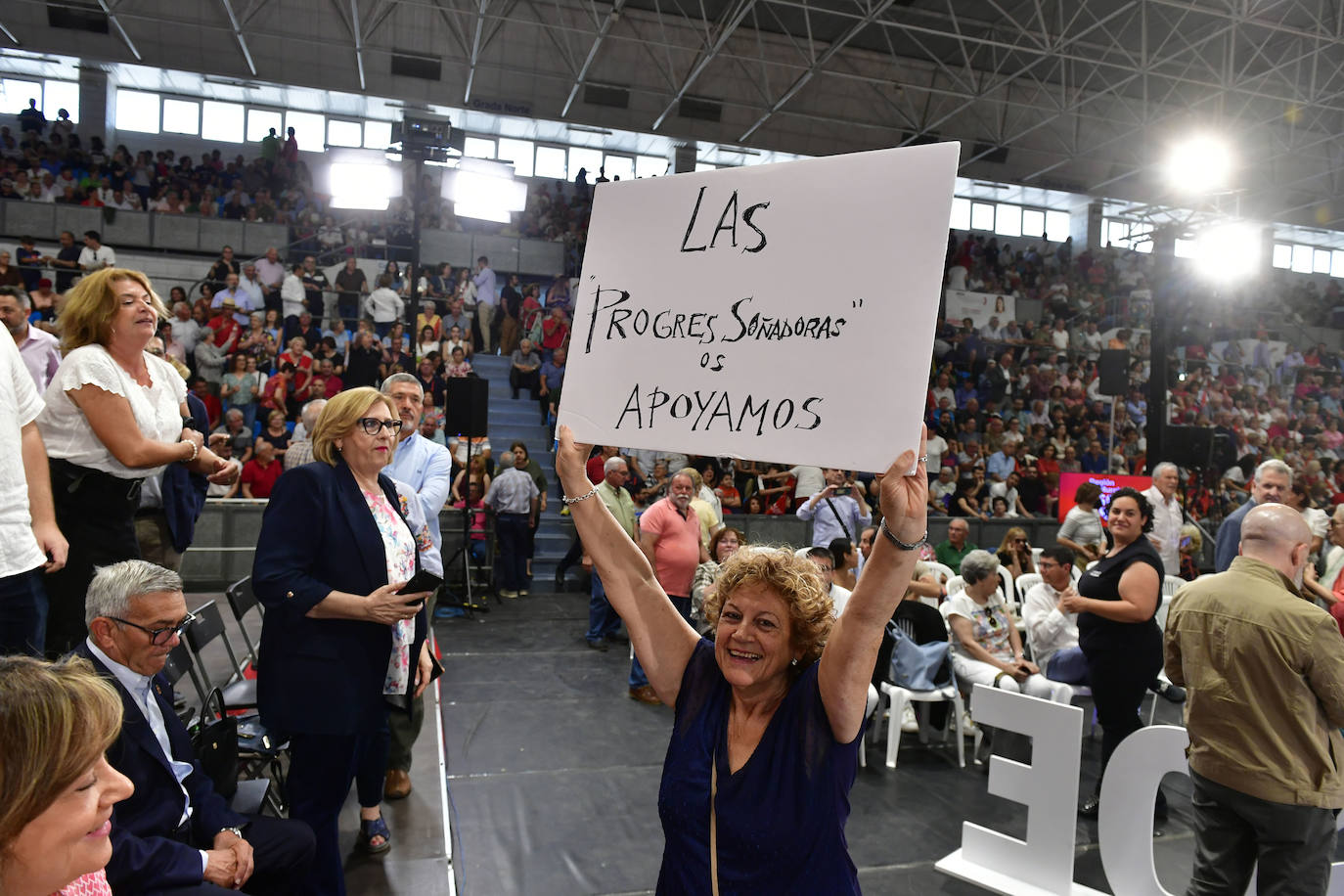 El acto de Pedro Sánchez en Murcia, en imágenes