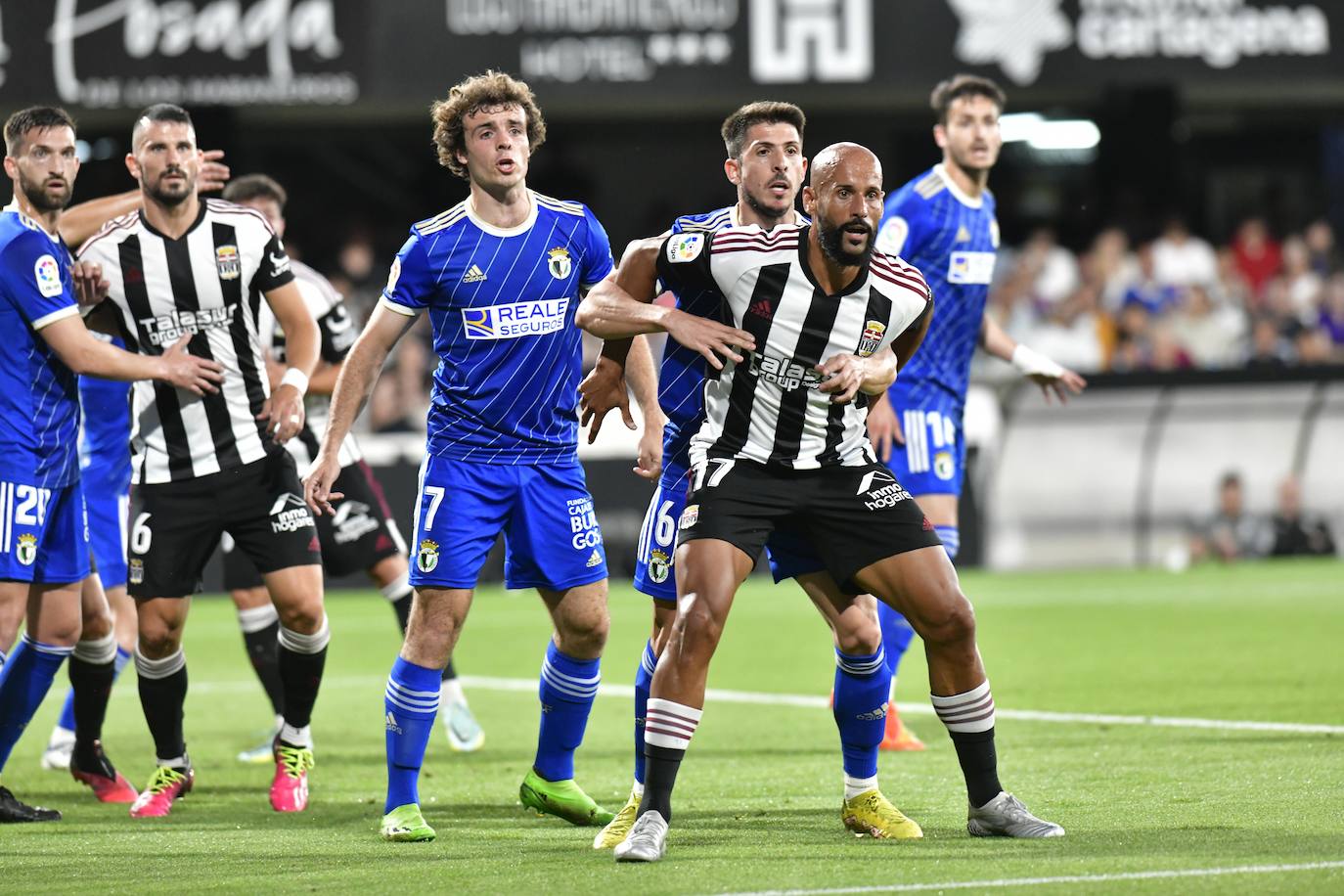 El empate del Cartagena frente al Burgos, en imágenes