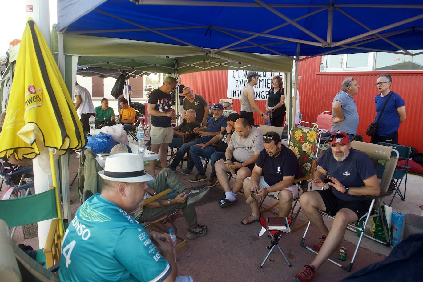 Segundo día de acampada de la plantilla de los &#039;coloraos&#039;