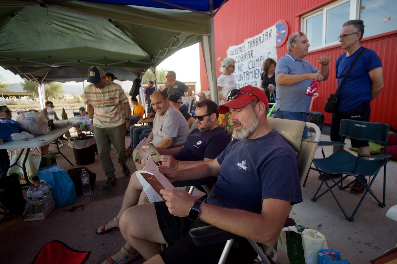 Segundo día de acampada de la plantilla de los &#039;coloraos&#039;
