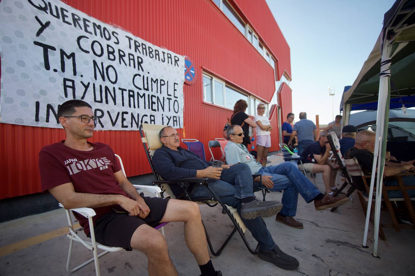 Segundo día de acampada de la plantilla de los &#039;coloraos&#039;