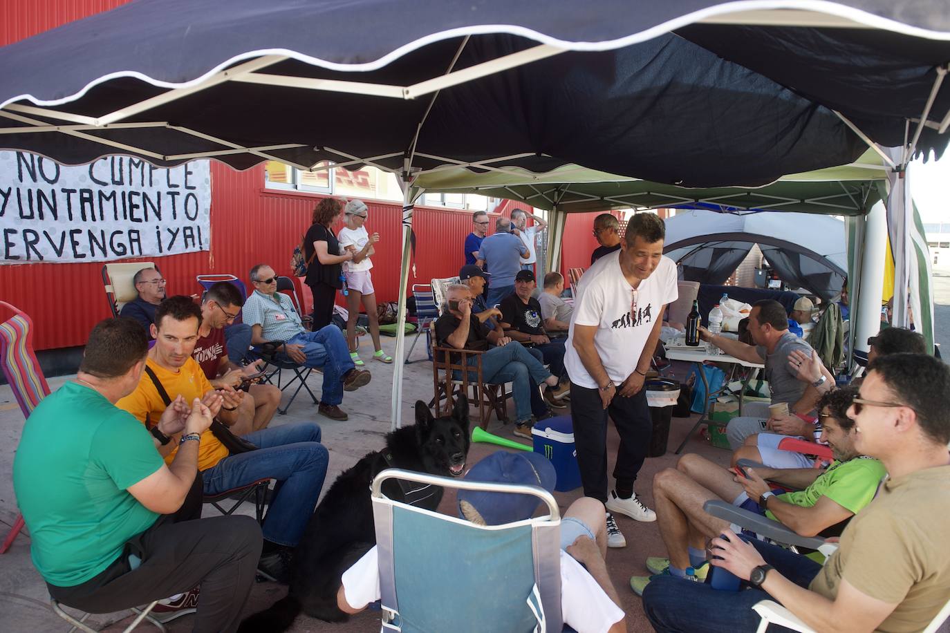 Segundo día de acampada de la plantilla de los &#039;coloraos&#039;