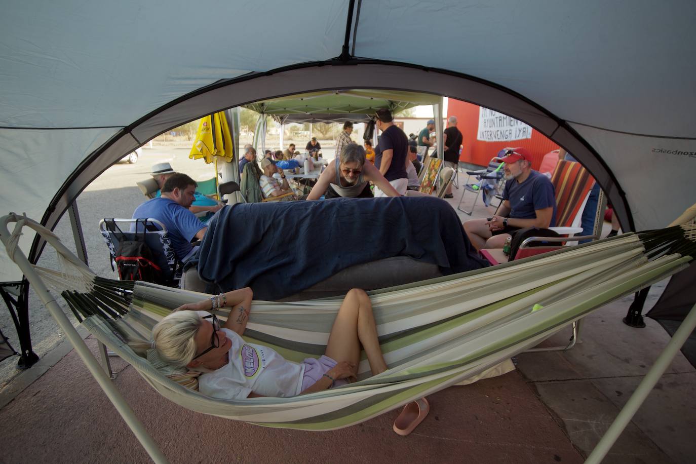 Segundo día de acampada de la plantilla de los &#039;coloraos&#039;
