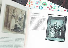 Foto de Fernando Navarro con la banda femenina de Totana (1885-1916).