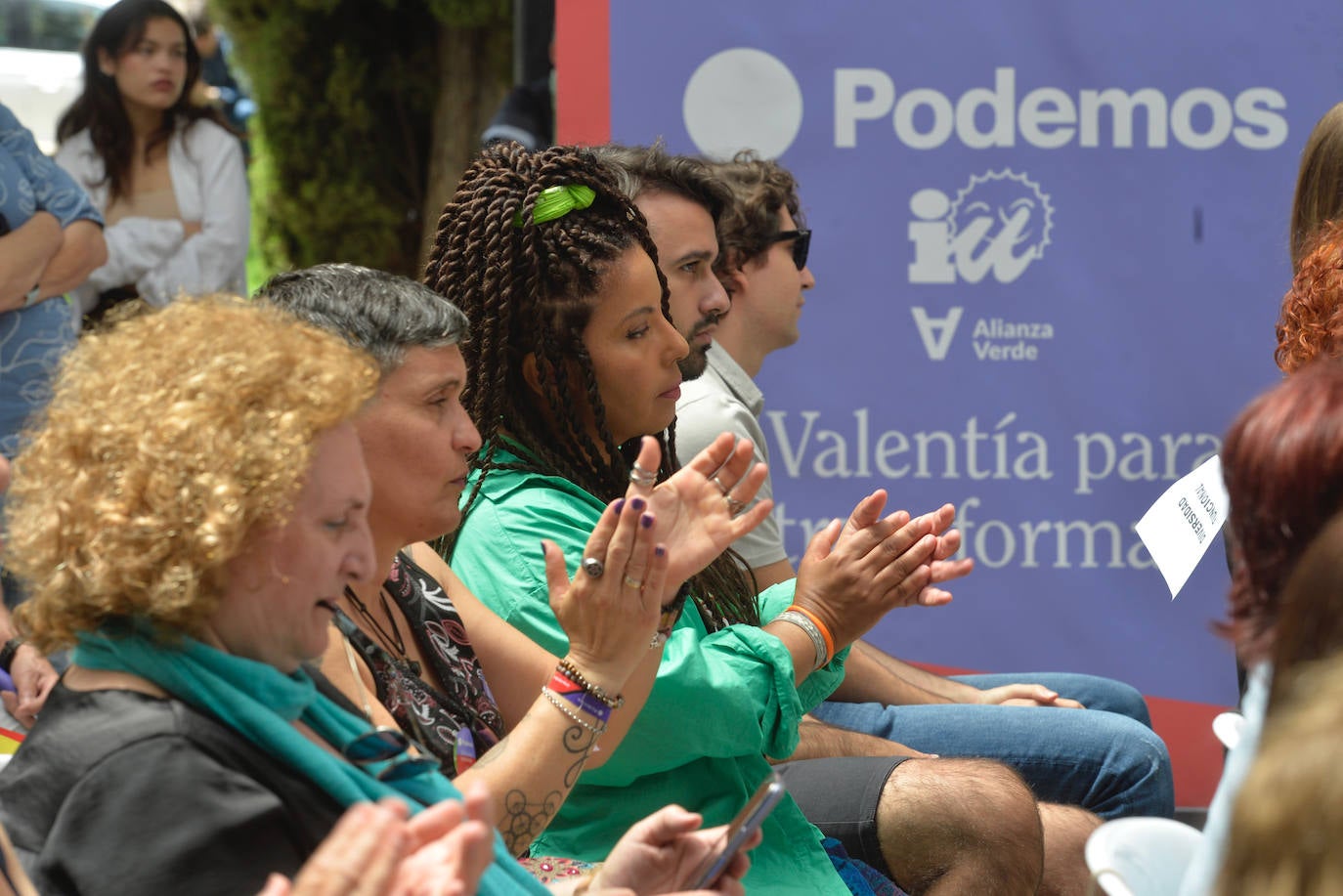 El mitin de Podemos en Murcia encabezado por Echenique, en imágenes