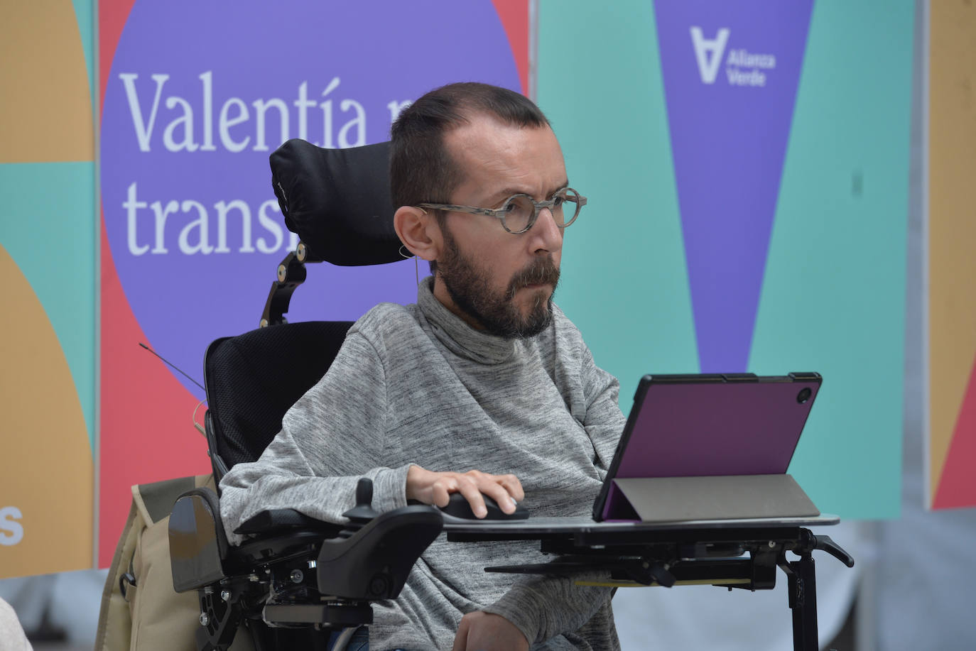 El mitin de Podemos en Murcia encabezado por Echenique, en imágenes