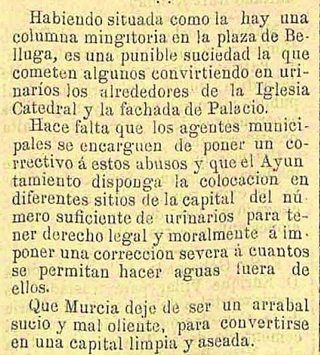 El diario 'La Paz' denunciaba en 1891 el estado insalubre de la ciudad.