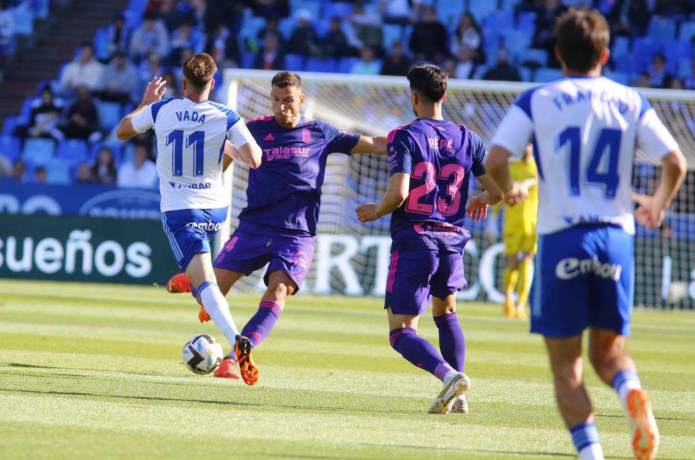 La derrota del Cartagena frente al Zaragoza, en imágenes