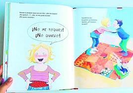 Páginas del cuento 'Mi cuerpo es mío', cuya lectura se incluye en la charla para prevenir abusos a menores.