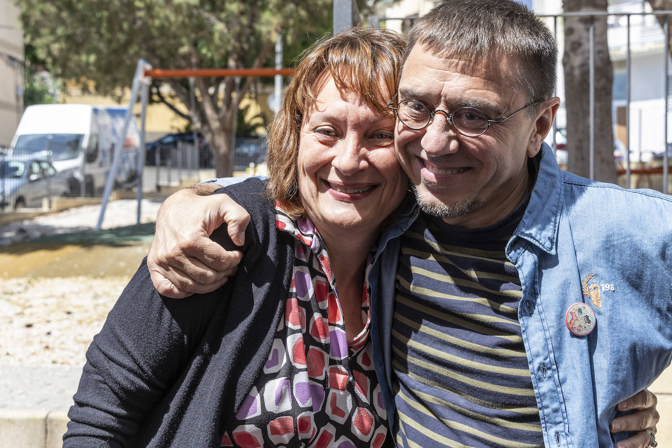 El acto de campaña de Podemos con Monedero en Cartagena, en imágenes