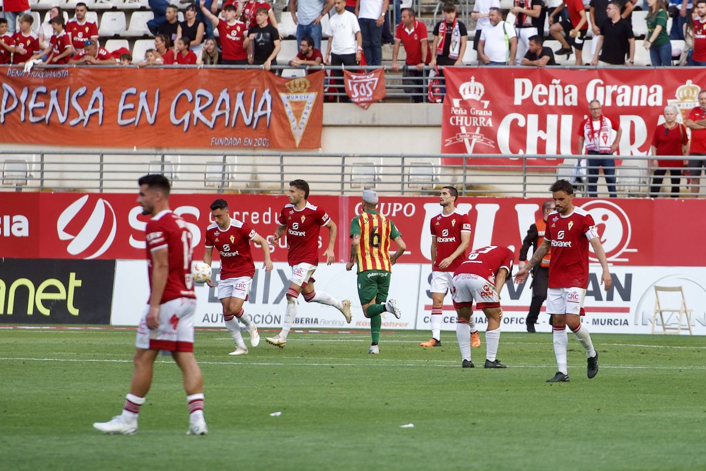 El empate del Real Murcia frente al Castellón, en imágenes