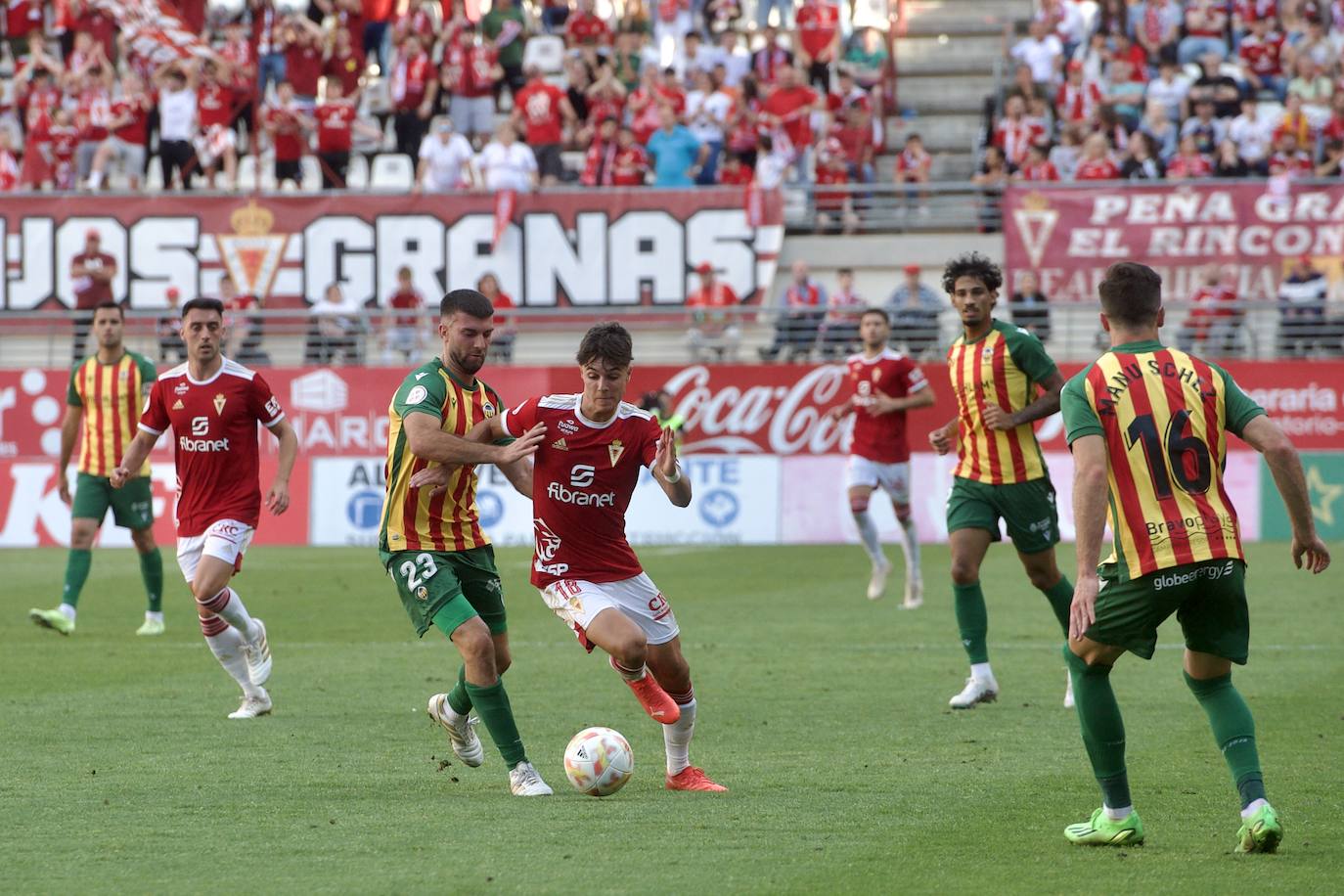 El empate del Real Murcia frente al Castellón, en imágenes