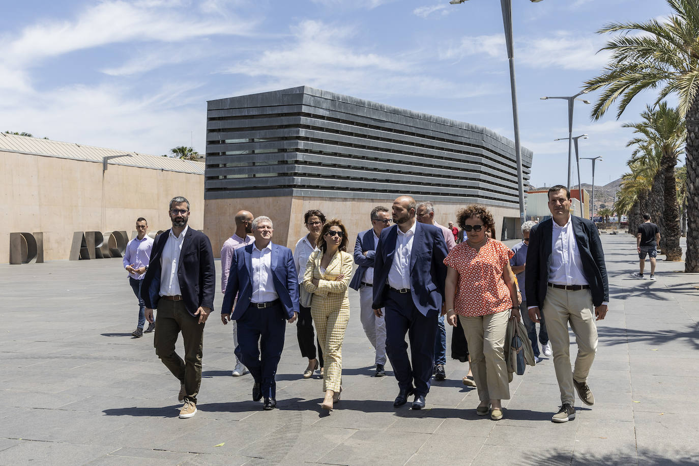 Visita de la ministra de Transportes a Cartagena, en imágenes