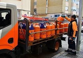 Un repartidor de butano, en una imagen de archivo.