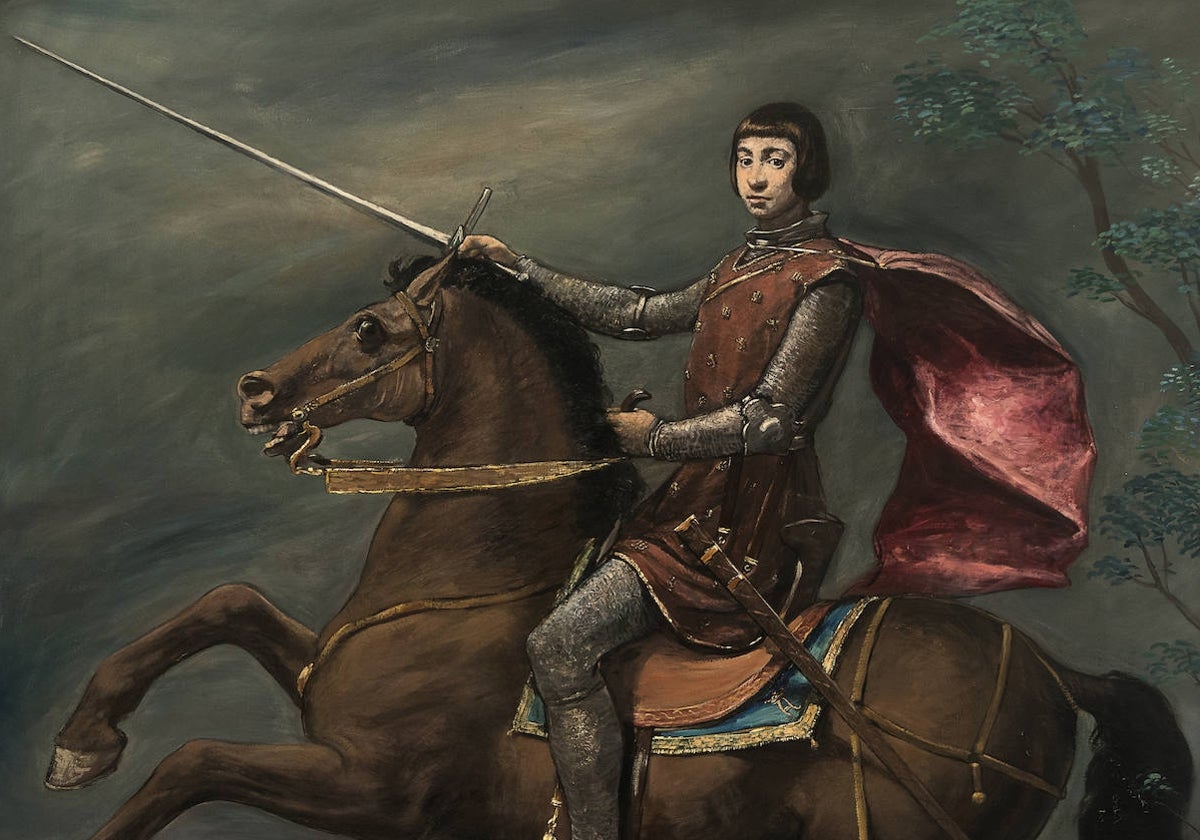 'Retrato ecuestre de D. Alfonso', de Mariano Ballester.