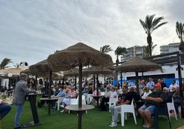 Acto del PP este miércoles en Orihuela Costa.