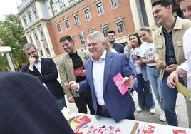 José Vélez, en un acto celebrado este jueves junto al campus de la Merced de Murcia.