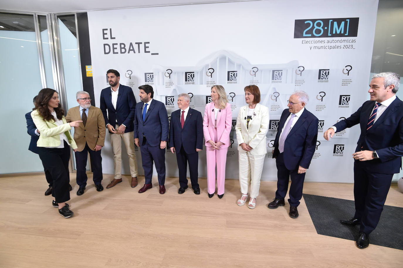 Las imágenes del debate electoral de la Región de Murcia