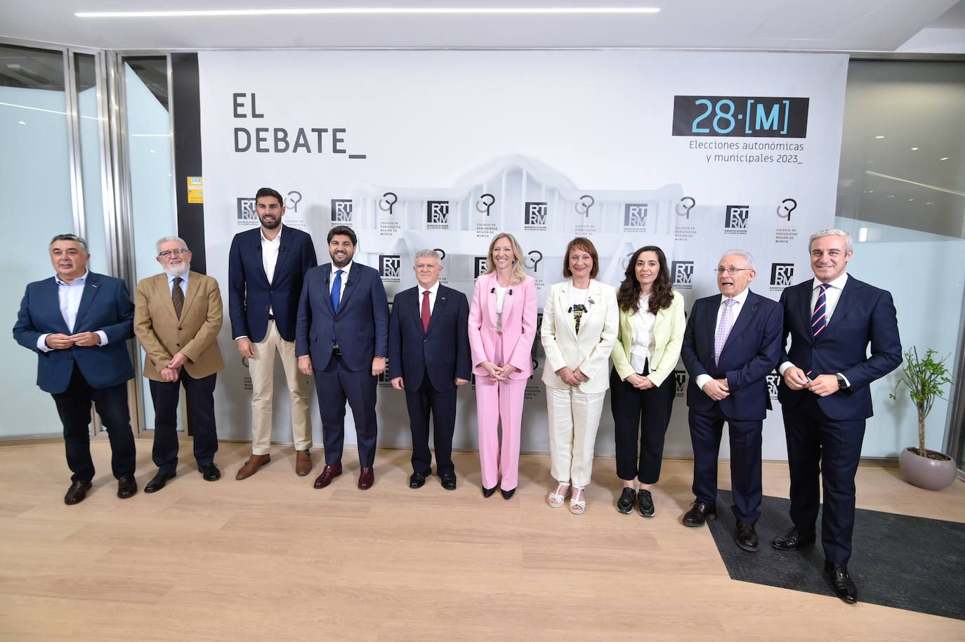 Las imágenes del debate electoral de la Región de Murcia