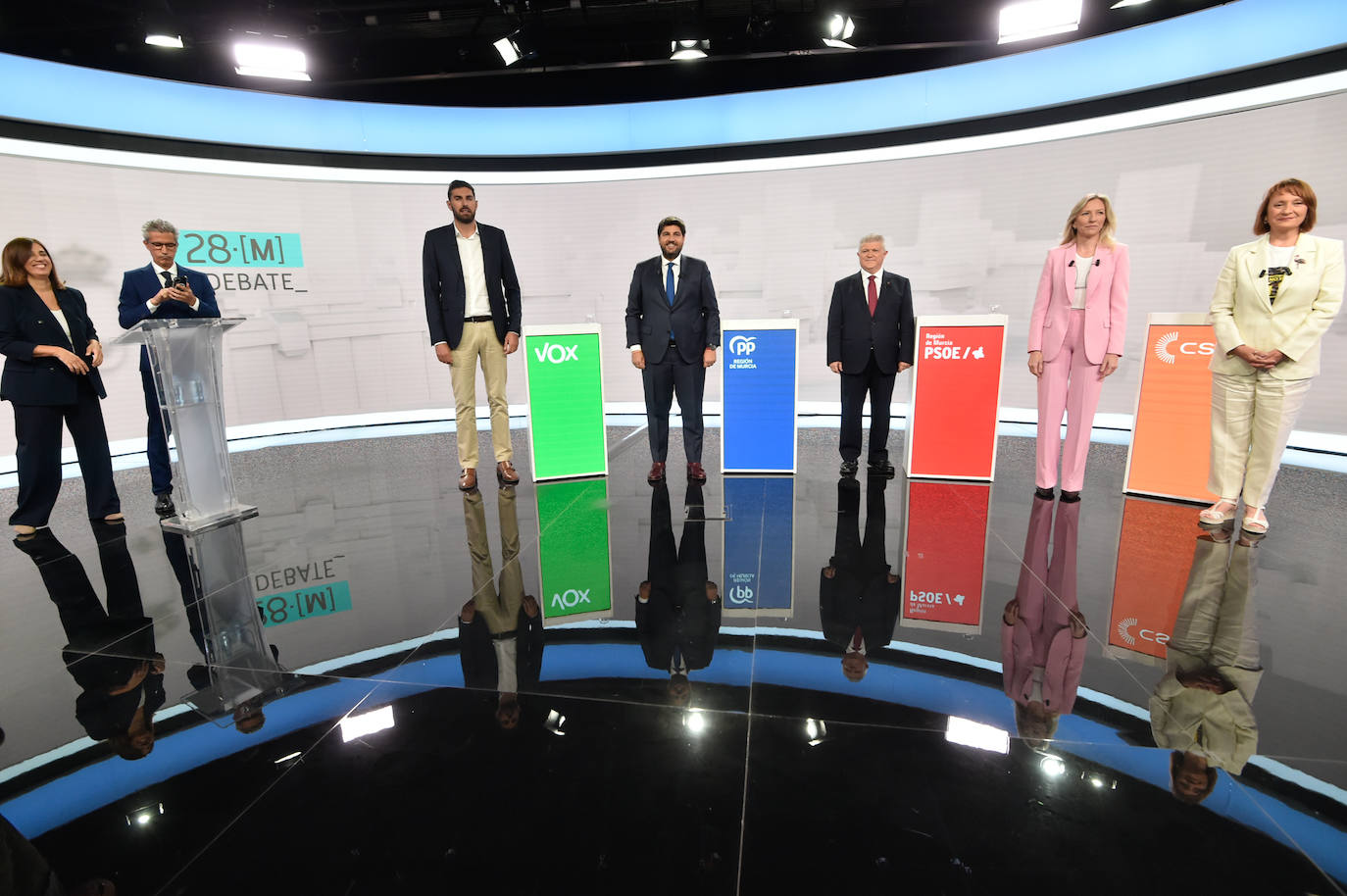 Las imágenes del debate electoral de la Región de Murcia