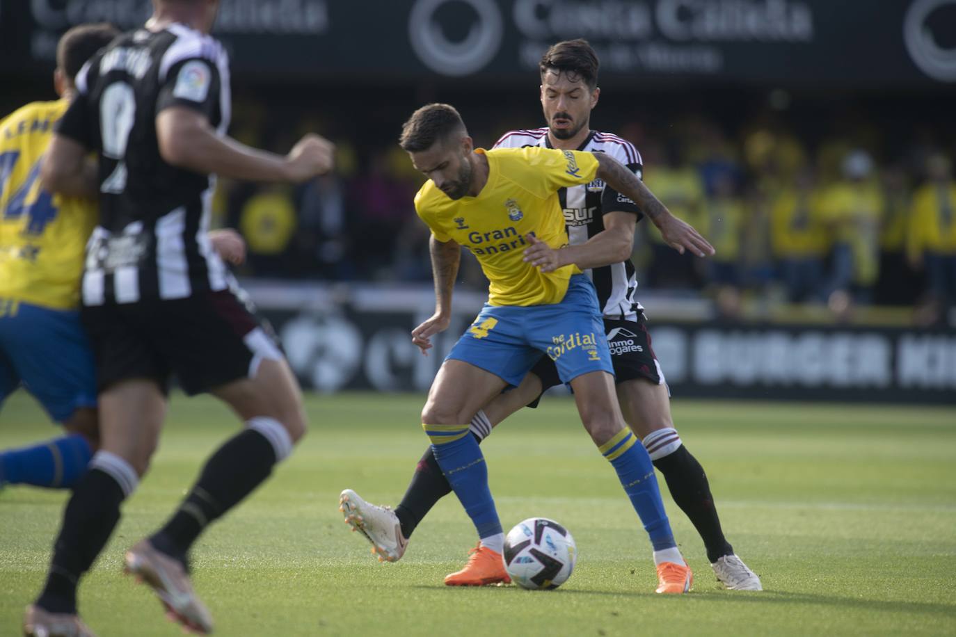La derrota el Cartagena frente a Las Palmas, en imágenes