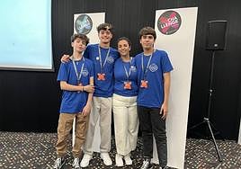 Enrique López, José Martínez, Mercedes Guzmán y Juan José Capel, en el campus de 'The Challenge' realizado en Barcelona a principios de este mes.
