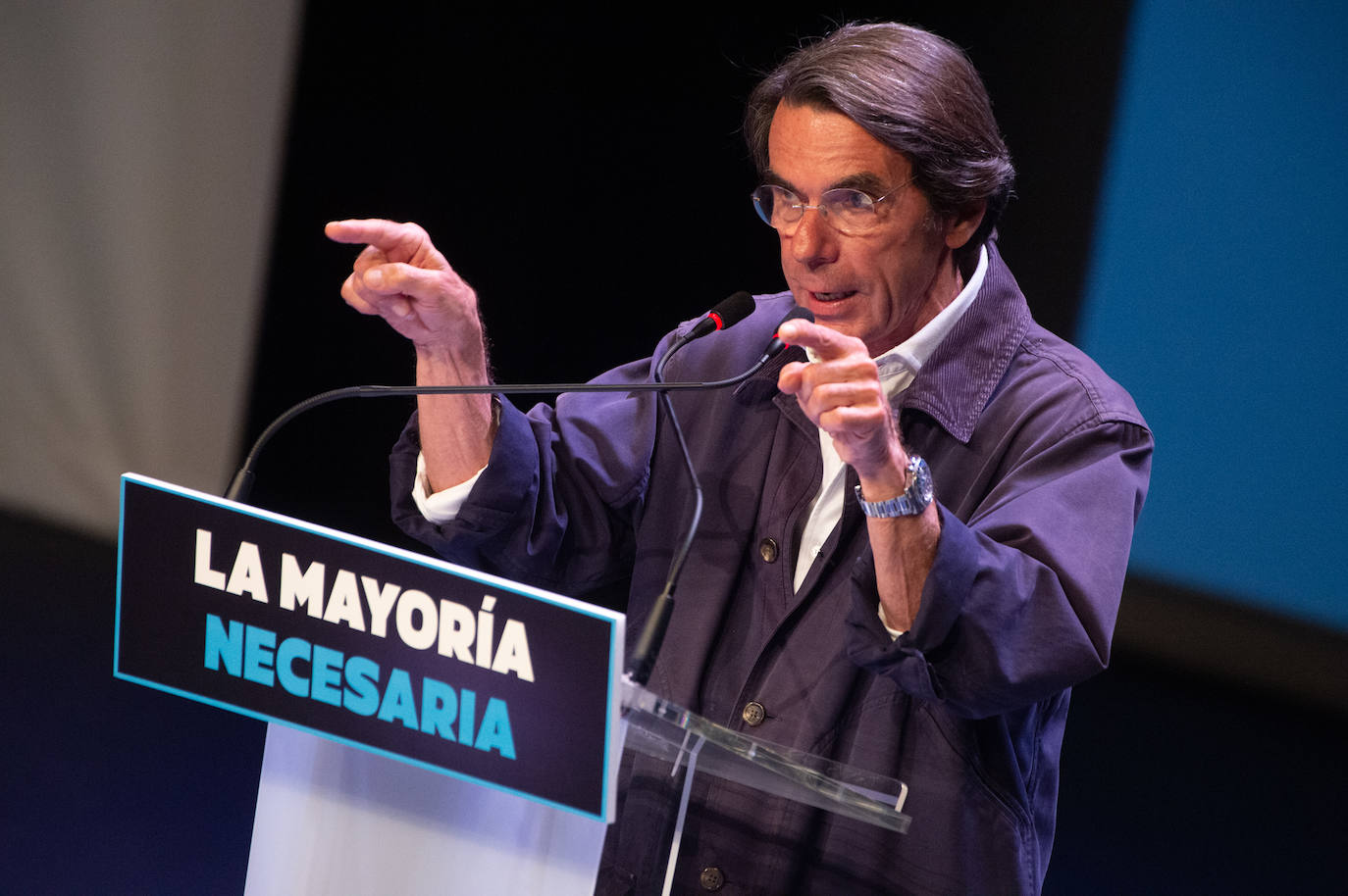 El mitin de Aznar, Miras y Ballesta en Murcia, en imágenes