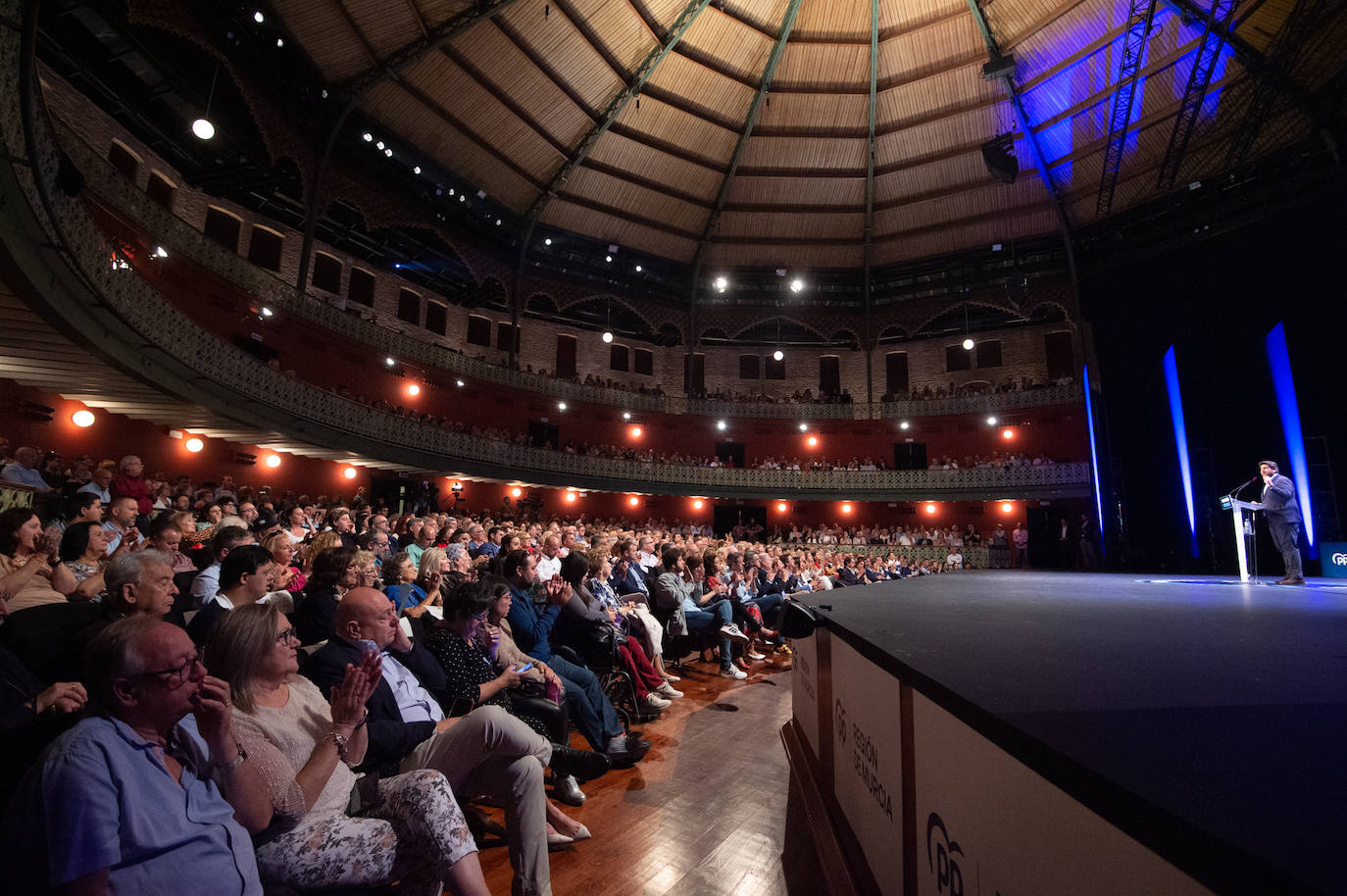 El mitin de Aznar, Miras y Ballesta en Murcia, en imágenes