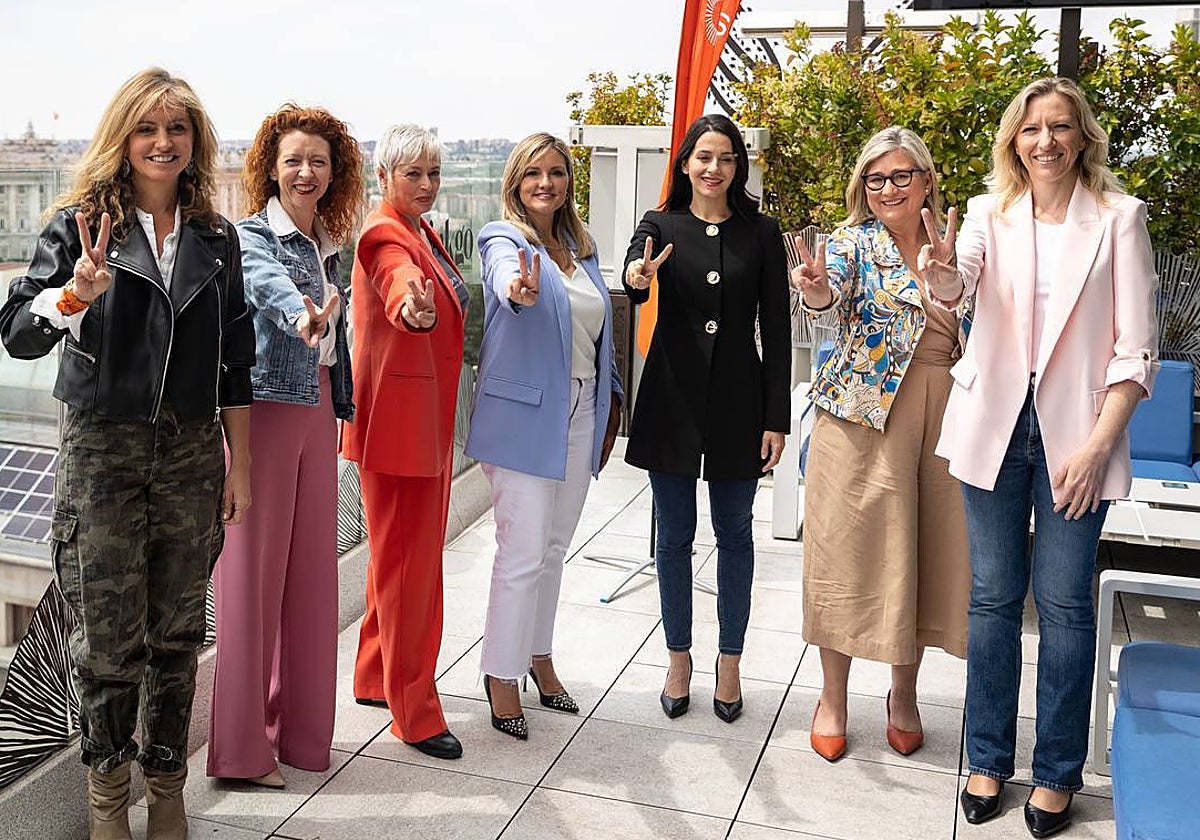 María José Ros, este lunes junto a candidatas y líderes de Ciudadanos en Madrid