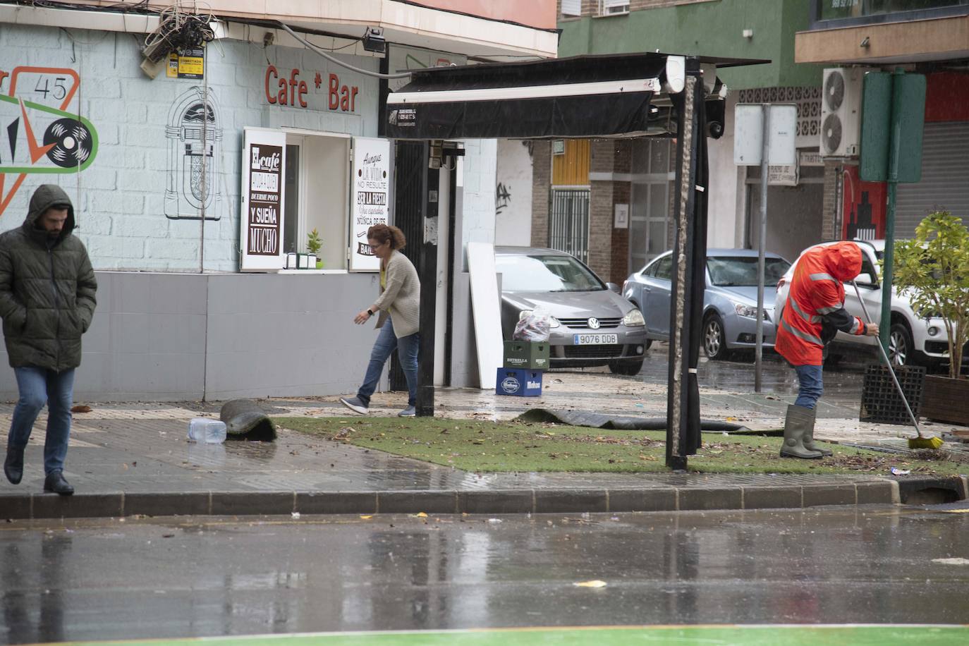 Los efectos de la DANA en Cartagena, en imágenes