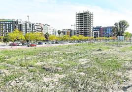 Una de las parcelas, en Churra, que se destinarán a la construcción de dichas viviendas.