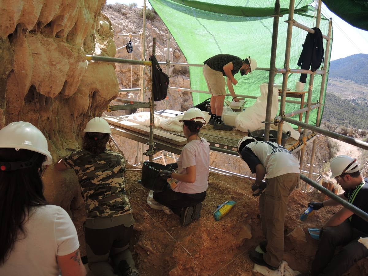 El equipo trabaja en el yacimiento de Quibas, este mayo, en la última campaña.