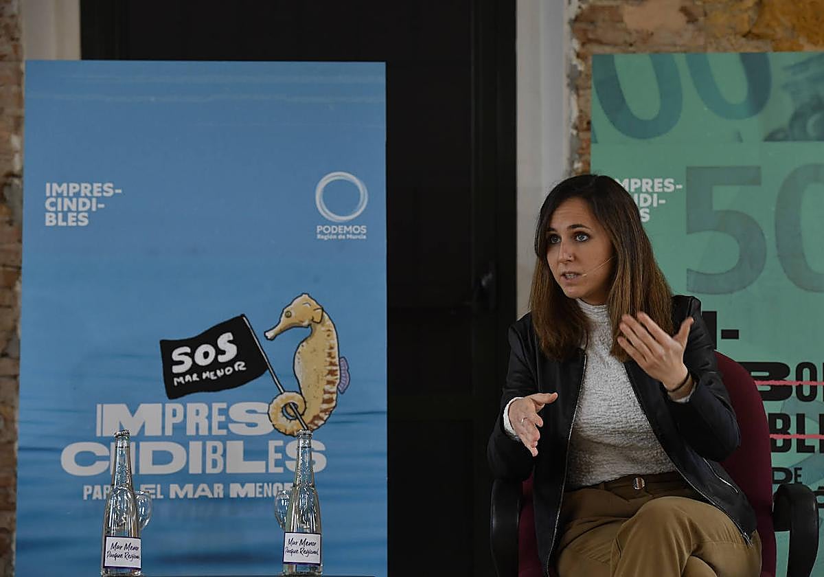 Visita de la Ione Belarra a Murcia en 2022.