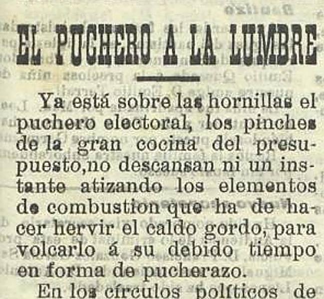 Denuncia del diario 'El Heraldo' durante las elecciones celebradas en el año 1901.